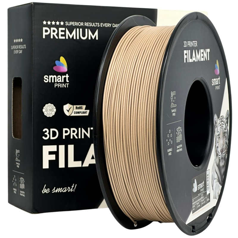 Filament PLA Wood orech tmavý 1.75mm | Smart Print 1kg