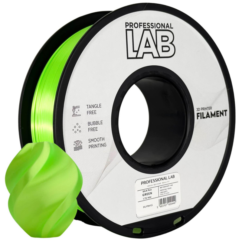 Filament PLA SILK zelená