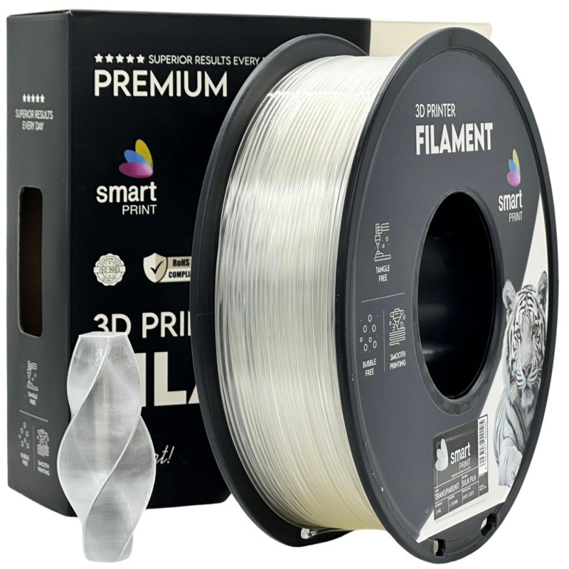 Filament PLA SILK Transparentná