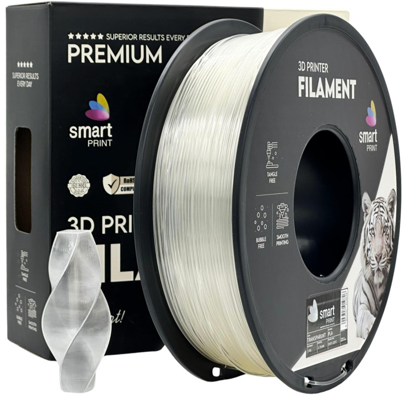 Filament PLA transparentná